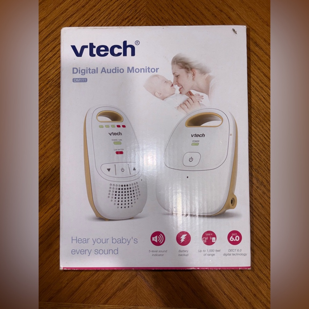 VTech White and Yellow Digital Audio Monitor DM111
